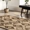 Nuloom Tegan Bohemain Diamond Leather and Jute Area Rug 5ft x 8ft VCRC02A-508 - alternate 4